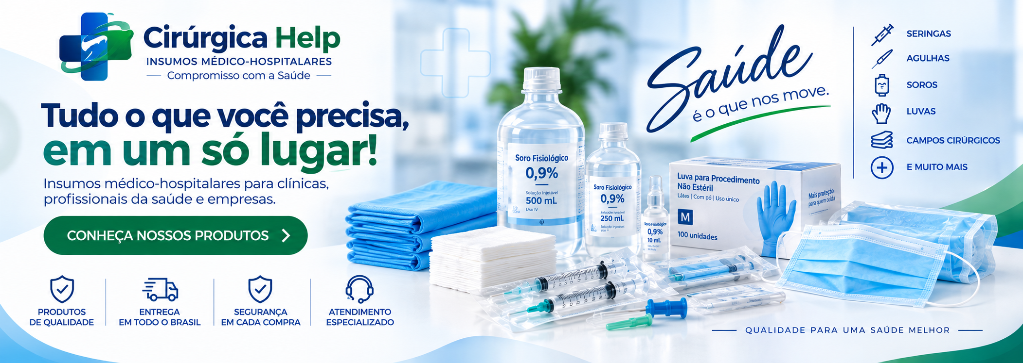 Precisa de Insumos ? Fale com Cirurgica Help!